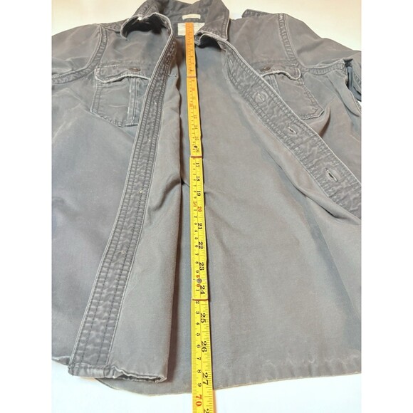 Abercrombie & Fitch Men's Size Large Muscle Button-Up Long Sleeve Shirt Jacket - Picture 6 of 11
